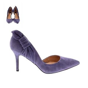 NWT White House Black Market Purple Suede Pumps